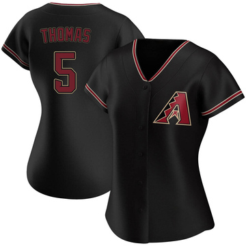 Alek Thomas Women's Authentic Arizona Diamondbacks Black Alternate Jersey