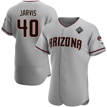 Bryce Jarvis Men's Authentic Arizona Diamondbacks Gray Road 2023 World Series Jersey