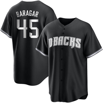 Caleb Baragar Men's Replica Arizona Diamondbacks Black/White Jersey