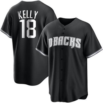 Carson Kelly Men's Replica Arizona Diamondbacks Black/White Jersey