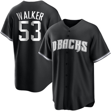 Christian Walker Men's Replica Arizona Diamondbacks Black/White Jersey