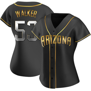 Christian Walker Women's Replica Arizona Diamondbacks Black Golden Alternate Jersey