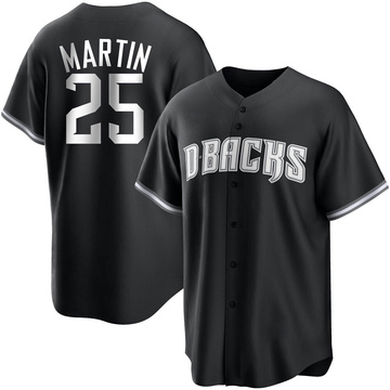 Corbin Martin Men's Replica Arizona Diamondbacks Black/White Jersey