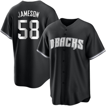 Drey Jameson Men's Replica Arizona Diamondbacks Black/White Jersey
