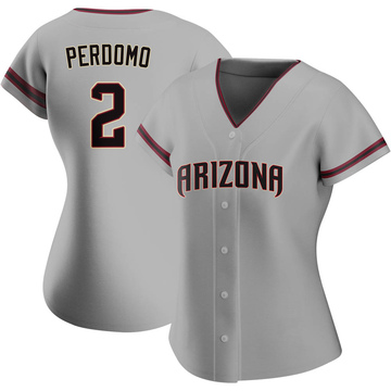 Geraldo Perdomo Women's Authentic Arizona Diamondbacks Gray Road Jersey