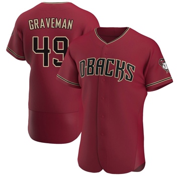 Kendall Graveman Men's Authentic Arizona Diamondbacks Crimson Alternate Jersey