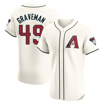 Kendall Graveman Men's Elite Arizona Diamondbacks Cream Home Jersey