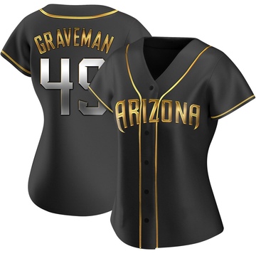 Kendall Graveman Women's Replica Arizona Diamondbacks Black Golden Alternate Jersey