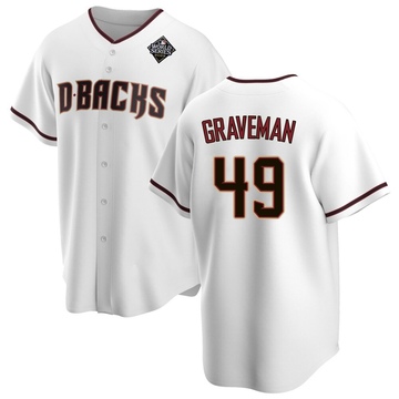 Kendall Graveman Youth Replica Arizona Diamondbacks White Home 2023 World Series Jersey