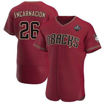 Lorenzo Encarnacion Men's Authentic Arizona Diamondbacks Crimson Alternate 2023 World Series Jersey