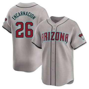 Lorenzo Encarnacion Men's Limited Arizona Diamondbacks Gray Away Jersey