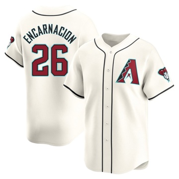 Lorenzo Encarnacion Men's Limited Arizona Diamondbacks White Home Jersey