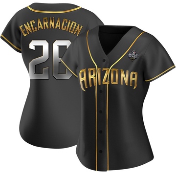 Lorenzo Encarnacion Women's Authentic Arizona Diamondbacks Black Golden Alternate 2023 World Series Jersey