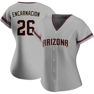 Lorenzo Encarnacion Women's Authentic Arizona Diamondbacks Gray Road Jersey