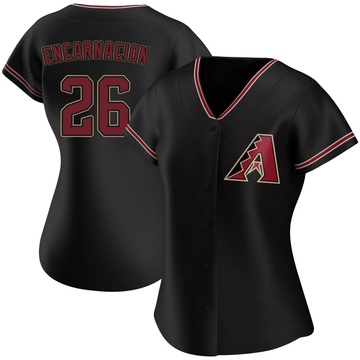 Lorenzo Encarnacion Women's Replica Arizona Diamondbacks Black Alternate Jersey