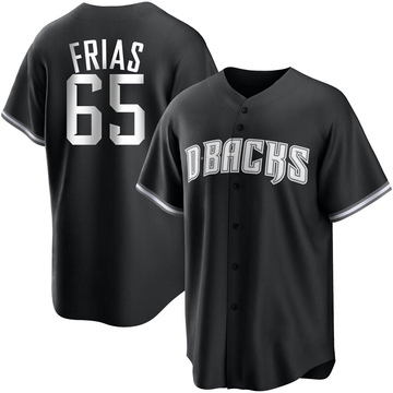 Luis Frias Men's Replica Arizona Diamondbacks Black/White Jersey