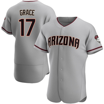 Mark Grace Men's Authentic Arizona Diamondbacks Gray Road Jersey