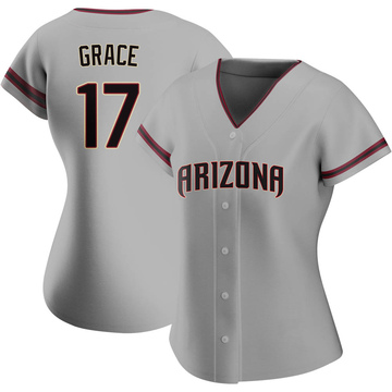 Mark Grace Women's Authentic Arizona Diamondbacks Gray Road Jersey