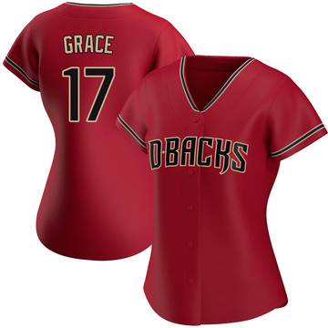 Mark Grace Women's Authentic Arizona Diamondbacks Red Alternate Jersey