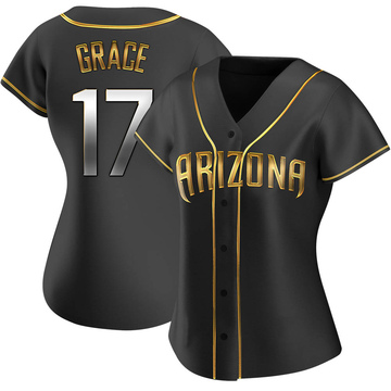 Mark Grace Women's Replica Arizona Diamondbacks Black Golden Alternate Jersey