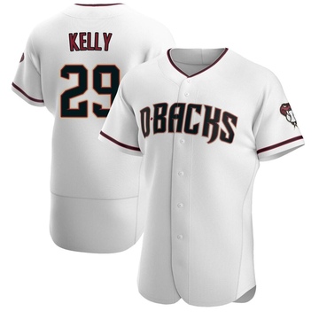 Merrill Kelly Men's Authentic Arizona Diamondbacks White/Crimson Home Jersey