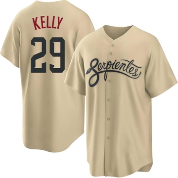 Merrill Kelly Men's Replica Arizona Diamondbacks Gold 2021 City Connect Cool Base Jersey