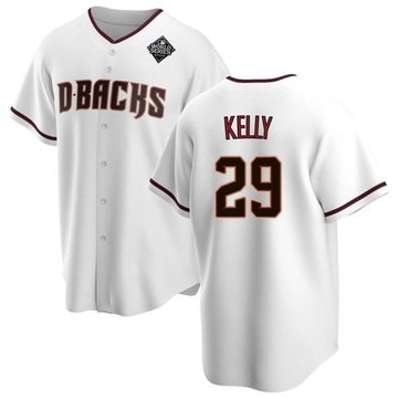 Merrill Kelly Men's Replica Arizona Diamondbacks White Home 2023 World Series Jersey