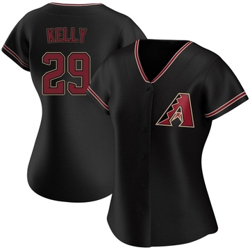 Merrill Kelly Women's Authentic Arizona Diamondbacks Black Alternate Jersey