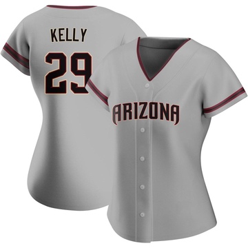 Merrill Kelly Women's Authentic Arizona Diamondbacks Gray Road Jersey
