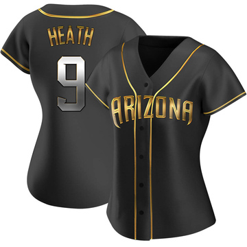 Nick Heath Women's Replica Arizona Diamondbacks Black Golden Alternate Jersey