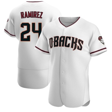 Noe Ramirez Men's Authentic Arizona Diamondbacks White/Crimson Home Jersey