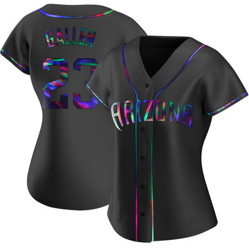 Zac Gallen Women's Replica Arizona Diamondbacks Black Holographic Alternate Jersey