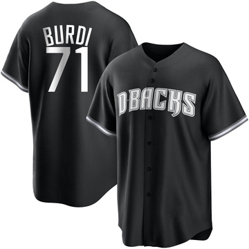 Zack Burdi Men's Replica Arizona Diamondbacks Black/White Jersey